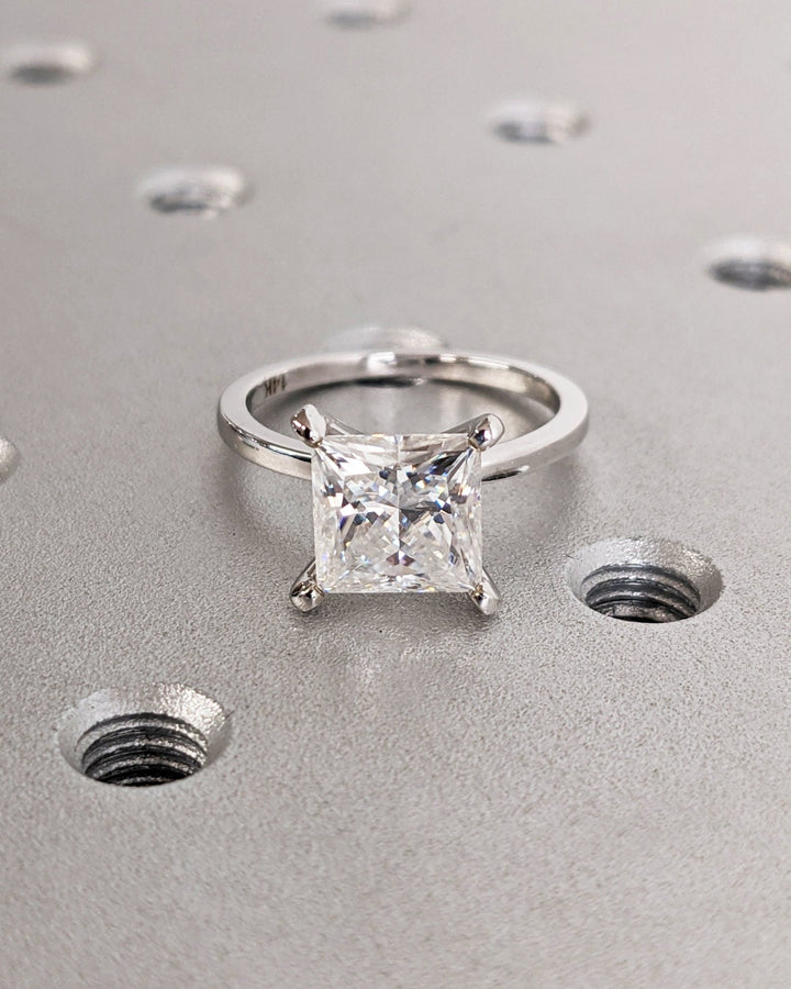 dazzling princess cut diamond,