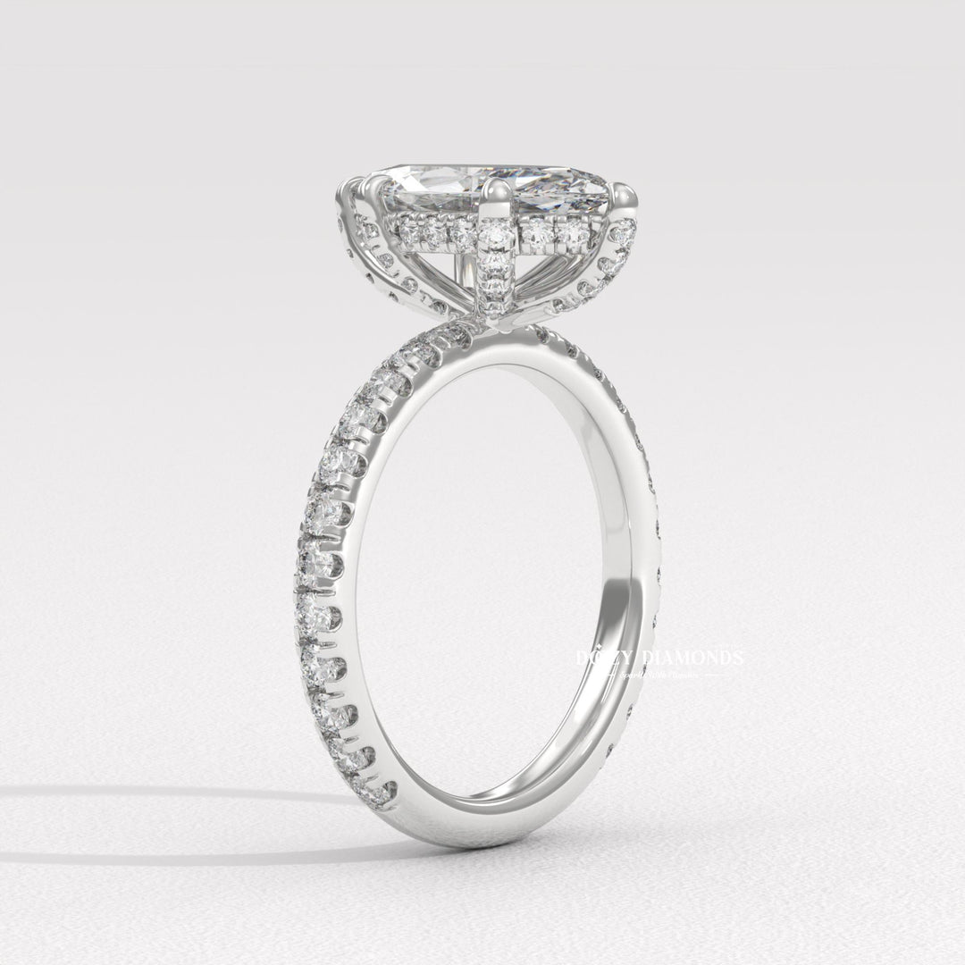 split shank engagement ring, twisted band ring, infinity engagement ring, crossover diamond ring, luxury diamond ring, minimalist engagement ring, delicate diamond ring, stackable