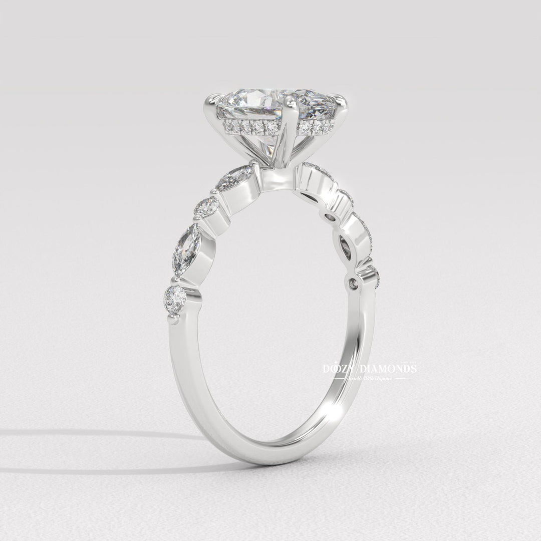infinity engagement ring, crossover diamond ring, luxury diamond ring, feminine engagement ring, delicate diamond ring, stackable bridal ring, wedding band set, bridal set ring,