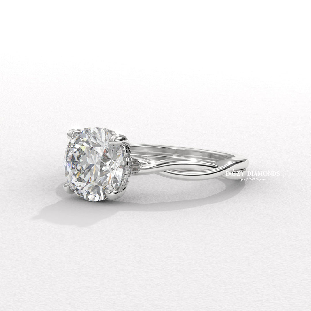 twisted vine ring, infinity engagement ring, crossover diamond ring, luxury diamond ring, feminine engagement ring, delicate diamond ring, stackable bridal ring, wedding band set, bridal set ring,