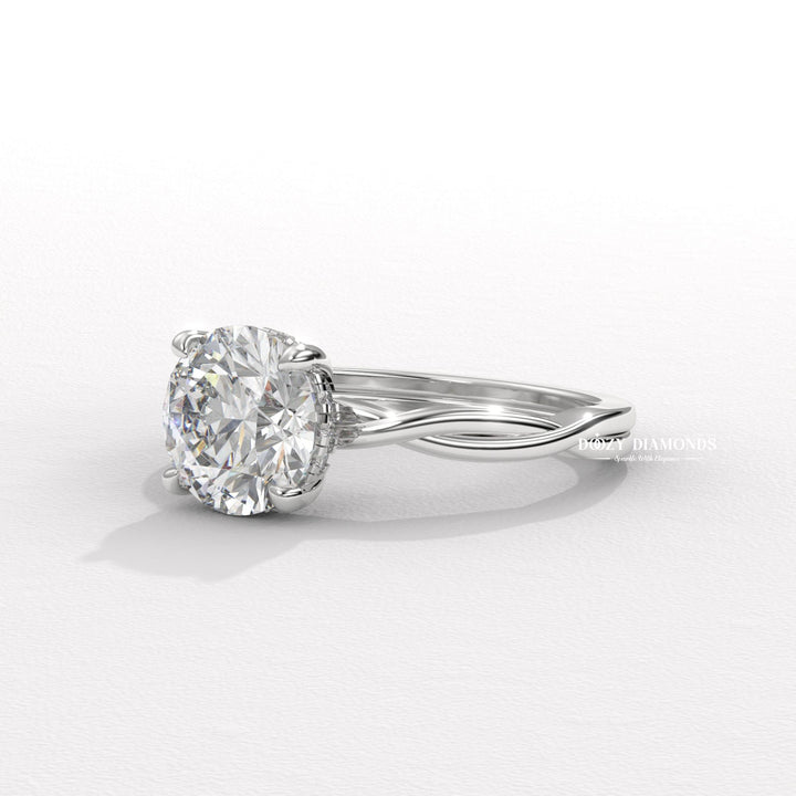 twisted vine ring, infinity engagement ring, crossover diamond ring, luxury diamond ring, feminine engagement ring, delicate diamond ring, stackable bridal ring, wedding band set, bridal set ring,