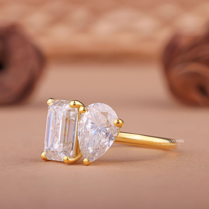  two diamond engagement ring, toi et moi engagement rings