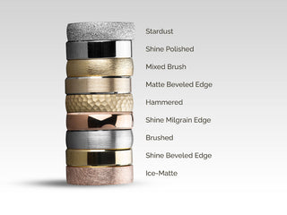 4.0mm Classic Flat Wedding Band Matte Brushed Anniversary Gift