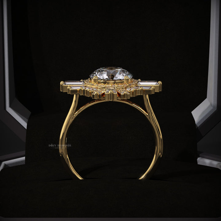 luxury lab diamond ring
handcrafted engagement ring
women’s diamond ring
elegant proposal ring
contemporary bridal jewelry
statement engagement ring
oval cut lab diamond