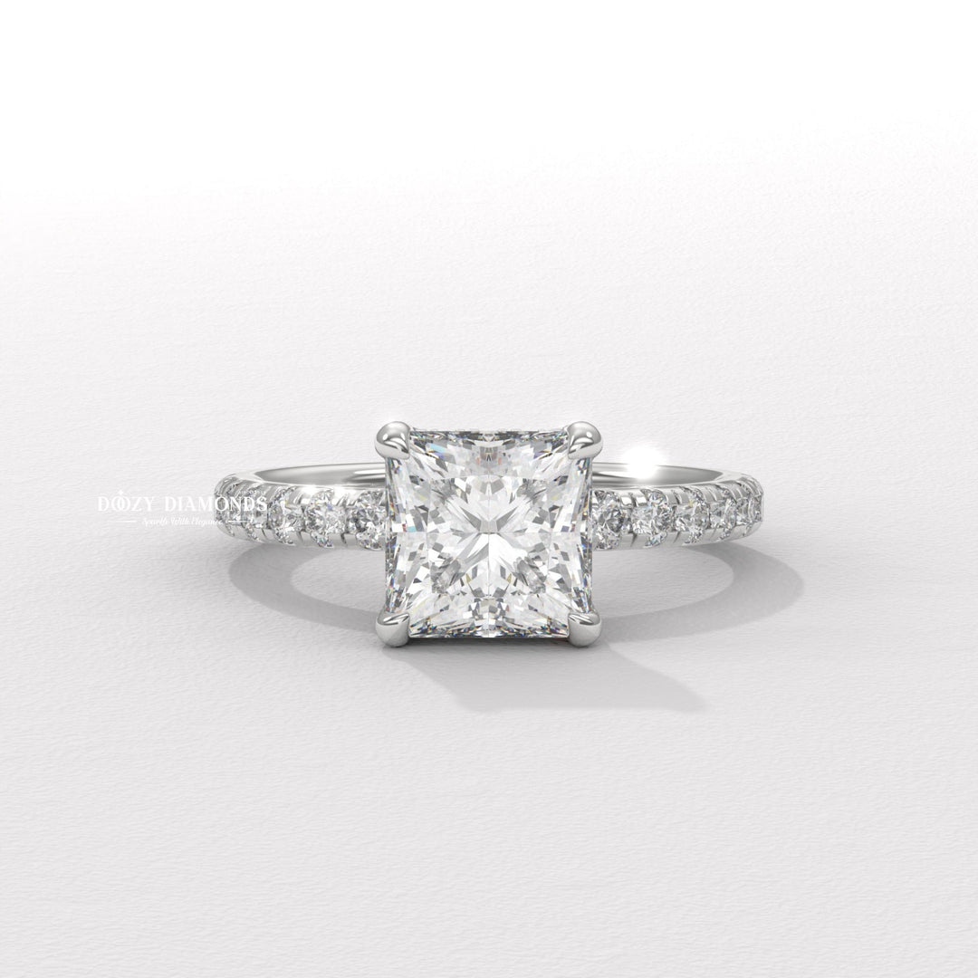 luxury bridal jewelry, women’s engagement jewelry, handcrafted diamond ring, fine jewelry engagement ring, princess jewelry ring, proposal diamond ring, elegant bridal ring, timeless diamond jewelry.