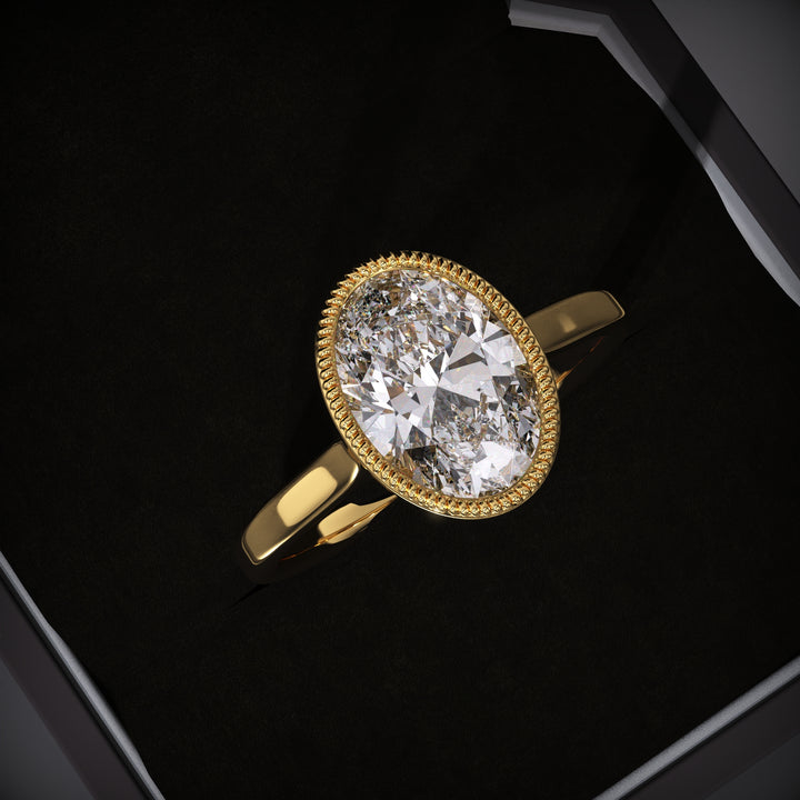 vintage bezel engagement ring
oval lab grown diamond ring
EVS1 diamond engagement ring