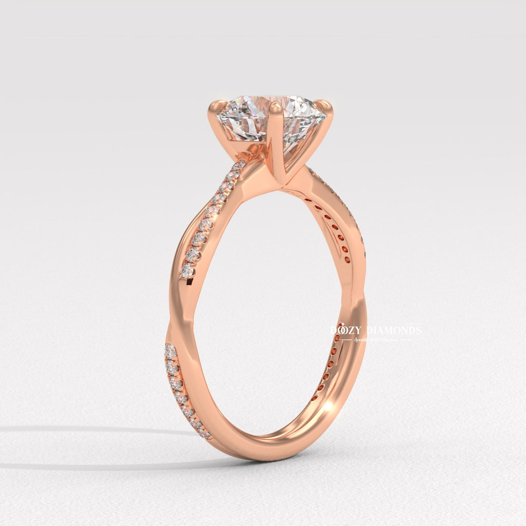 wedding proposal ring, fine engagement jewelry, handcrafted infinity ring, premium bridal jewelry, timeless infinity design, elegant diamond ring, sustainable diamond jewelry,