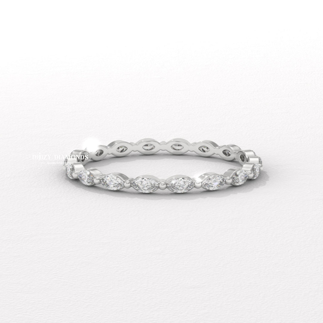 Marquise Lab Grown Diamond Band In Full Eternity