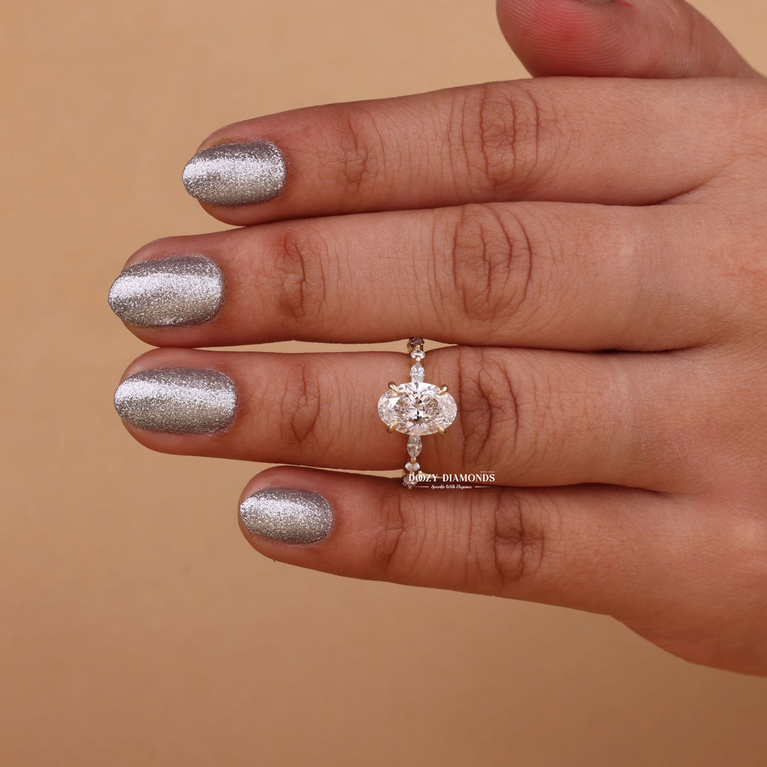 Certified diamond engagement ring, Vintage diamond engagement ring, Antique diamond engagement ring, Modern diamond engagement ring
