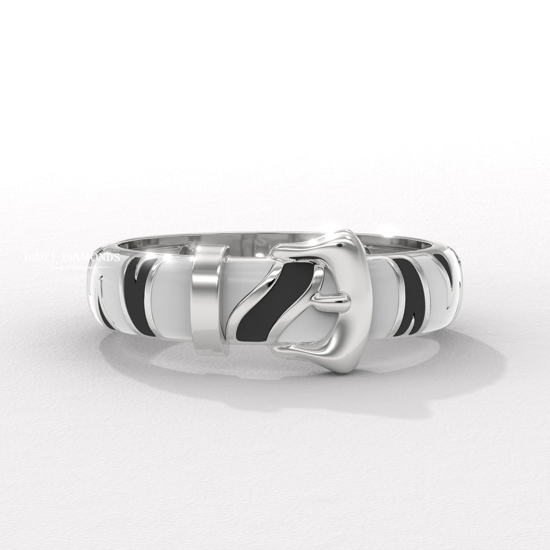 Minimalist Belt Buckle Ring for Her