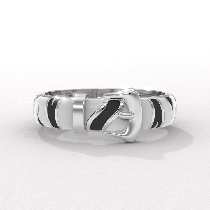 Minimalist Belt Buckle Ring for Her