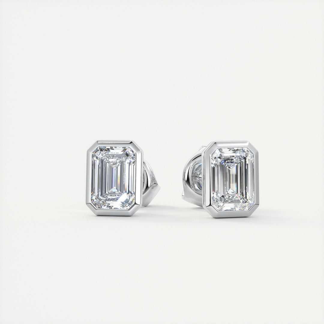emerald-bezel-solitaire-cvd-g-vs-diamond-earrings