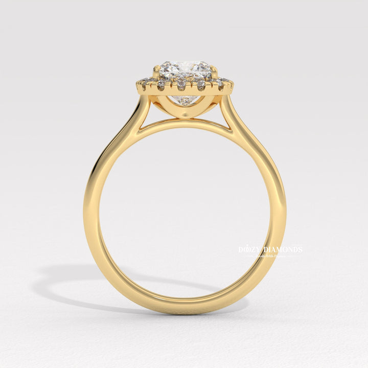wedding ring for women, luxury bridal ring, sparkling diamond ring, lab diamond jewelry, bridal jewelry, anniversary diamond ring, engagement jewelry, cushion center stone ring