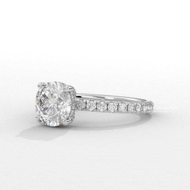 diamond bridal ring, anniversary ring, promise ring, luxury jewelry, diamond jewelry, statement engagement ring, premium diamond ring, elegant engagement ring, timeless engagement ring, classic engagement ring, modern engagement ring, romantic proposal ring, round solitaire ring,