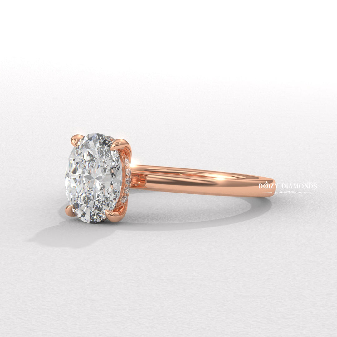 luxury ring for women, wedding proposal ring, premium bridal jewelry, timeless bridal jewelry, elegant bridal jewelry, oval halo ring, oval hidden halo ring, oval pave ring, oval cathedral ring,