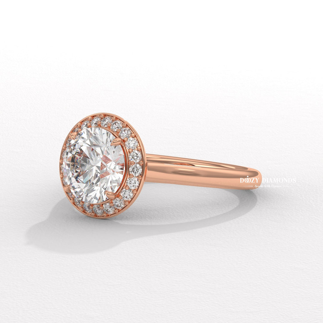 fine jewelry ring, elegant engagement ring, proposal ring for her, wedding ring for women, luxury bridal ring, sparkling diamond ring, lab diamond jewelry, bridal jewelry, anniversary diamond ring, engagement jewelry, round center stone ring, handcrafted diamond ring,
