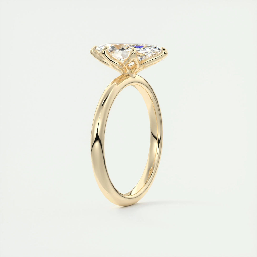 elongated diamond ring,