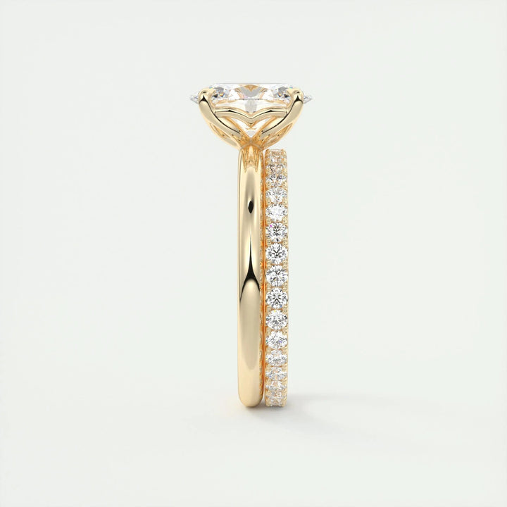 1.5ct Oval Shaped F- VS1 Diamond Solitaire Lab Grown Engagement Ring