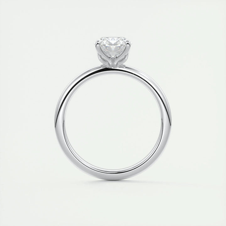 1.5ct Oval Shaped F- VS1 Diamond Solitaire Lab Grown Engagement Ring