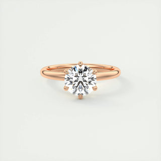 1.5ct Round F- VS1 Diamond Solitaire Lab Grown Engagement Ring