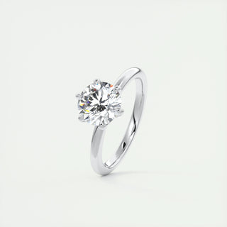 1.5ct Round F- VS1 Diamond Solitaire Lab Grown Engagement Ring