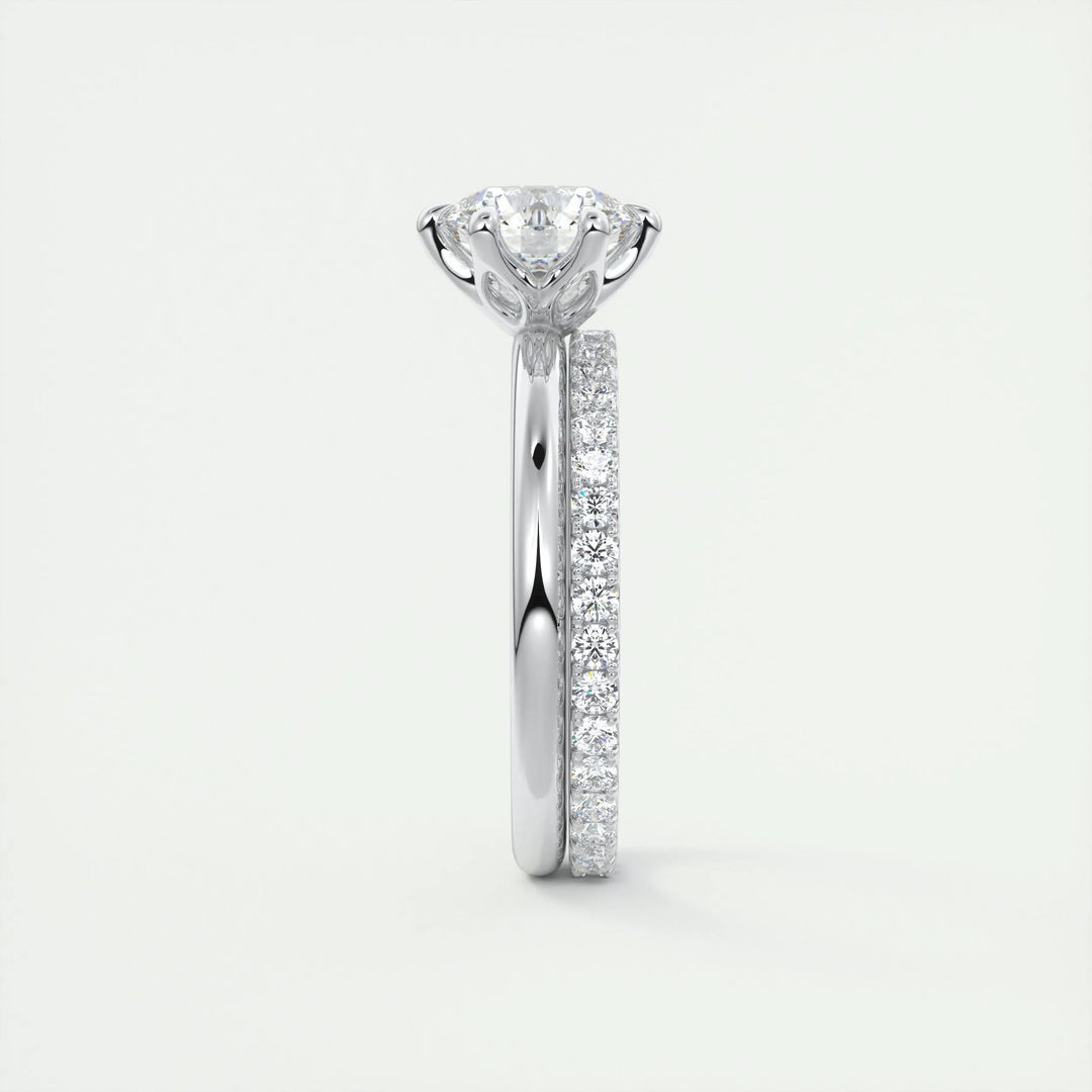 1.5ct Round F- VS1 Diamond Solitaire Lab Grown Engagement Ring