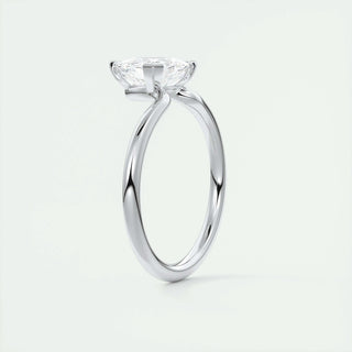 1.5ct Trillion Cut F- VS1 Lab Grown Diamond Solitaire Engagement Ring