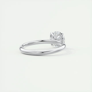 1.35 CT Round Cut Solitaire Moissanite Diamond Engagement Ring