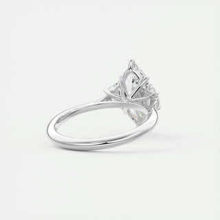 1.98 CT Marquise Cut Three Stone Moissanite Engagement Ring