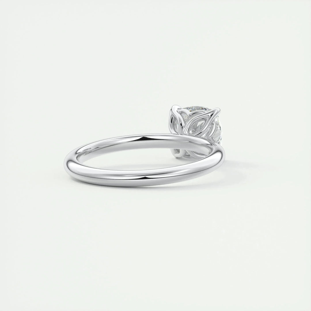 1.49CT Cushion Cut Solitaire Moissanite Engagement Ring