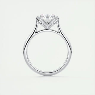 2ct Round F- VS1 Diamond Pave Engagement Ring