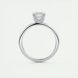 1.91 CT Emerald Cut Solitaire Moissanite Engagement Ring