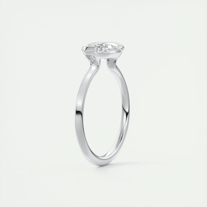 2ct Marquise F - VS1 Lab Grown Diamond Solitaire Engagement Ring - Doozy Diamonds