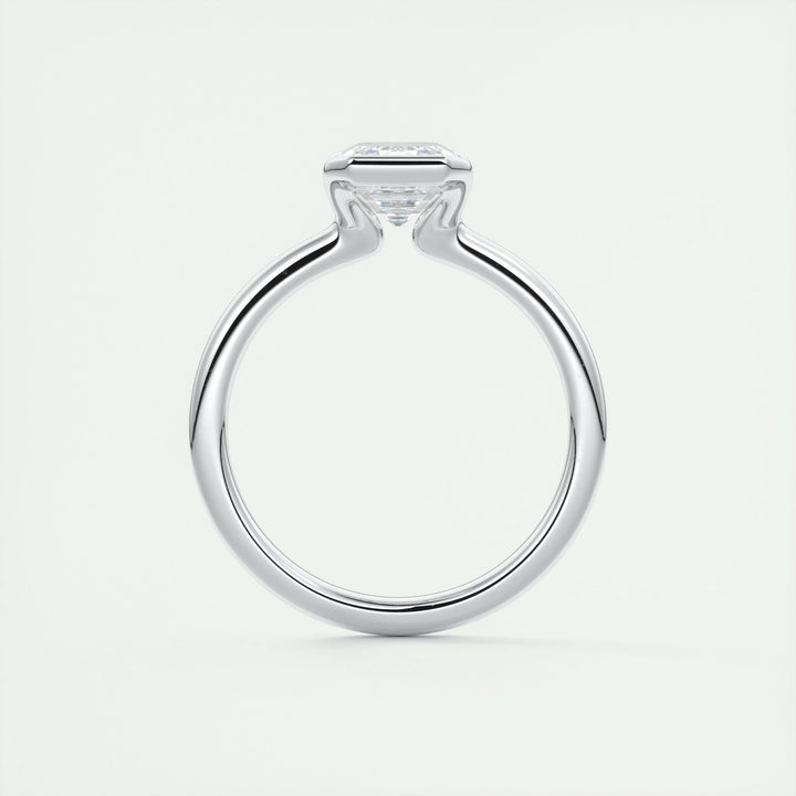 2ct Emerald F- VS1 Lab Grown Diamond Solitaire Engagement Ring