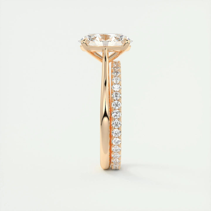 2ct Oval F- VS1 Lab Grown Diamond Solitaire Engagement Ring