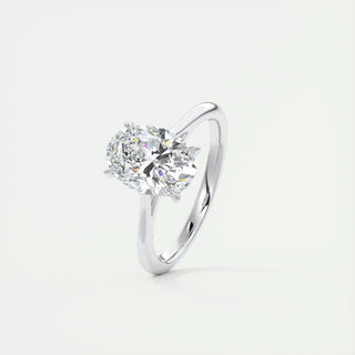 2ct Oval F- VS1 Lab Grown Diamond Solitaire Engagement Ring