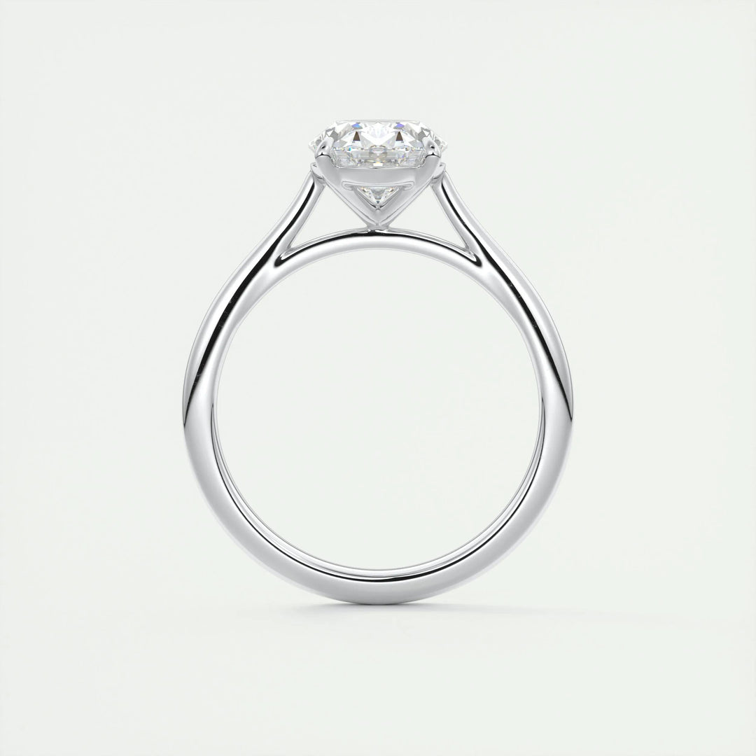 2ct Oval F- VS1 Lab Grown Diamond Solitaire Engagement Ring