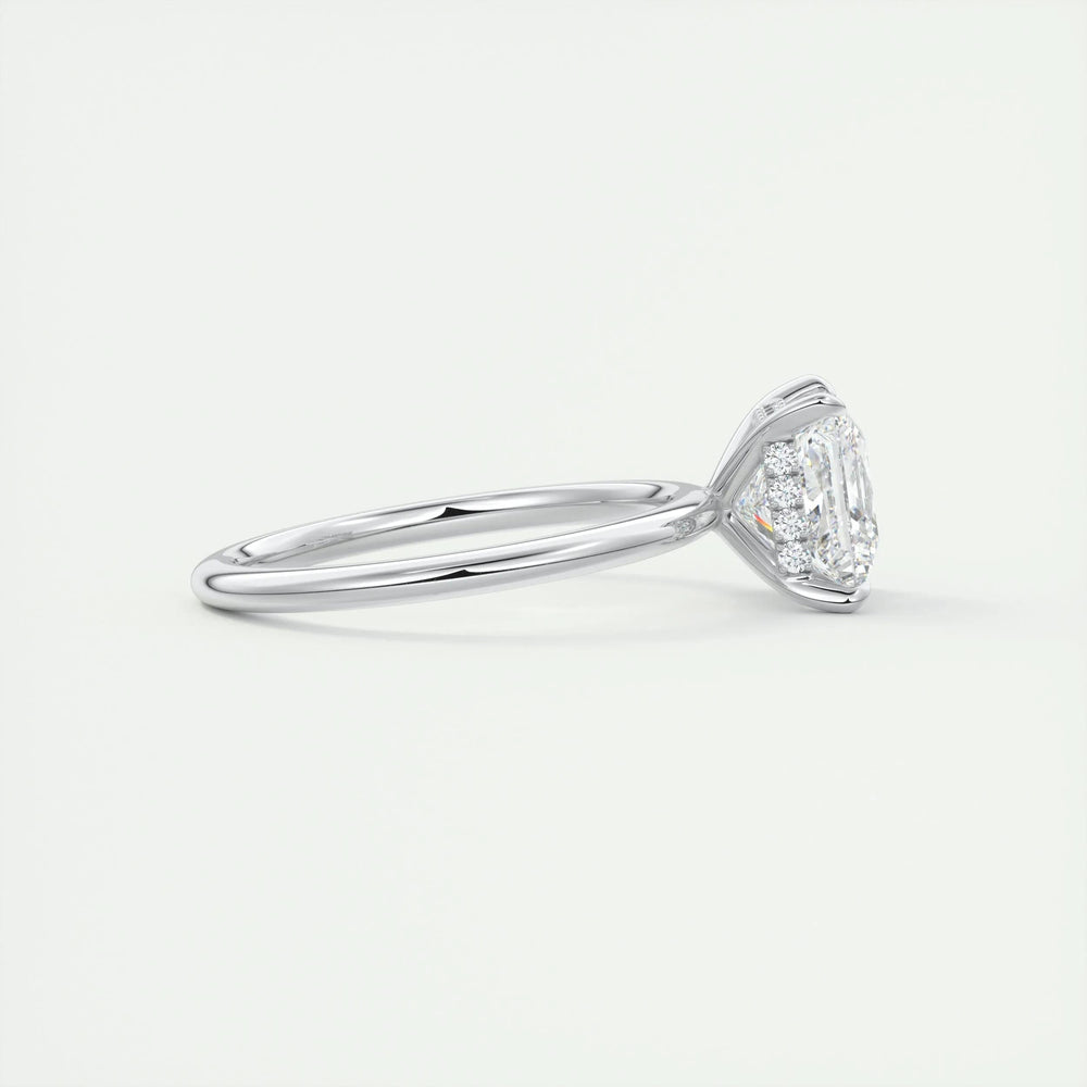 2ct Princess Hidden Halo F- VS1 Lab Grown Diamond Engagement Ring