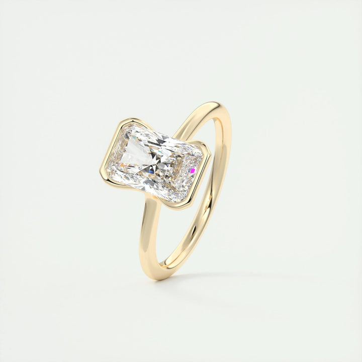 2ct Radiant F- VS1 Lab Grown Diamond Solitaire Engagement Ring