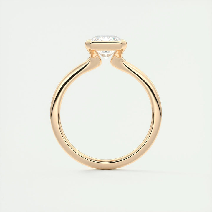 2ct Radiant F- VS1 Lab Grown Diamond Solitaire Engagement Ring