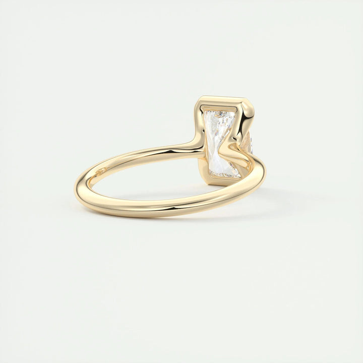 2ct Radiant F- VS1 Lab Grown Diamond Solitaire Engagement Ring