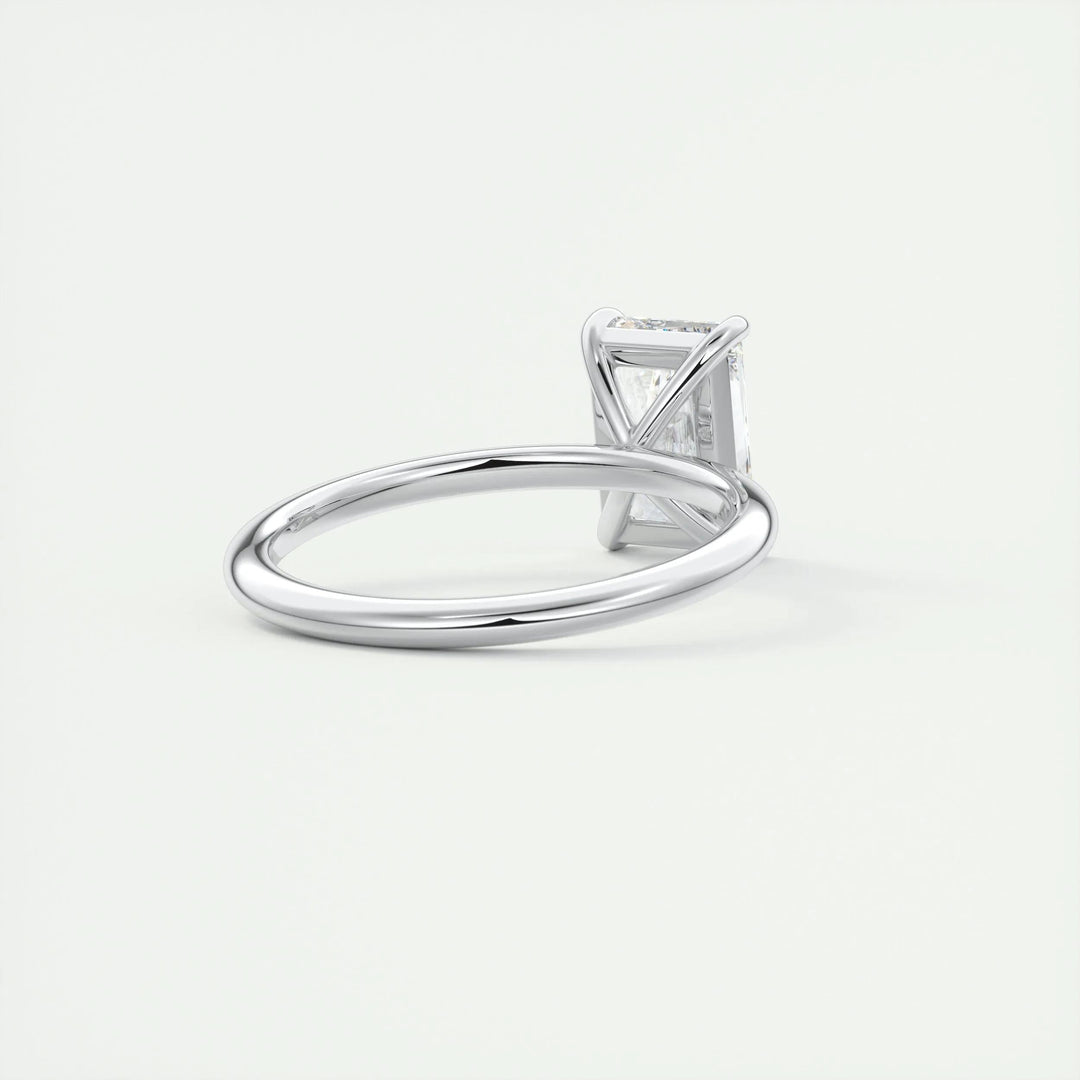 2ct Radiant F- VS1 Lag Grown Diamond Solitaire Engagement Ring