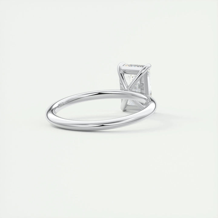2ct Radiant F- VS1 Lag Grown Diamond Solitaire Engagement Ring