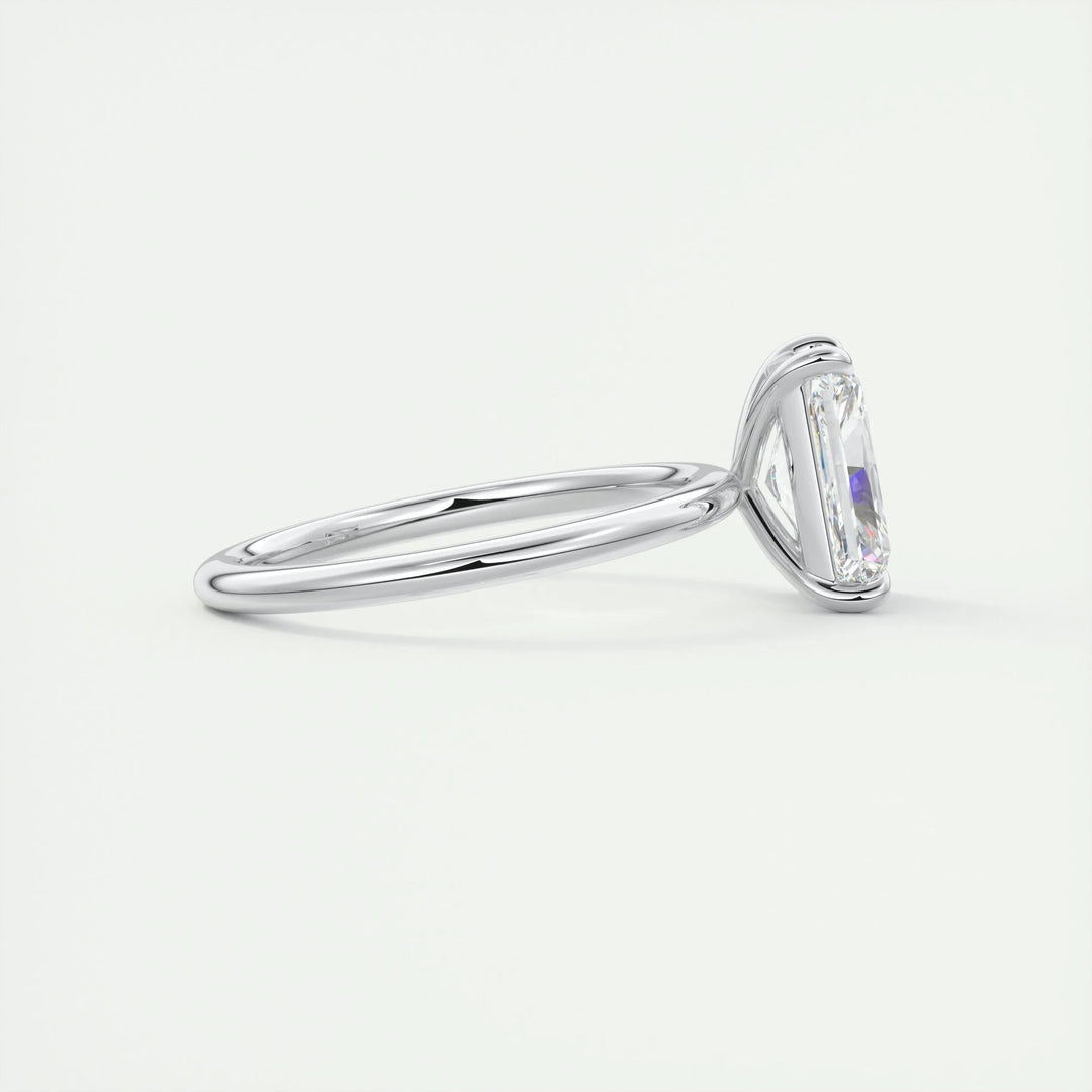 2ct Radiant F- VS1 Lag Grown Diamond Solitaire Engagement Ring