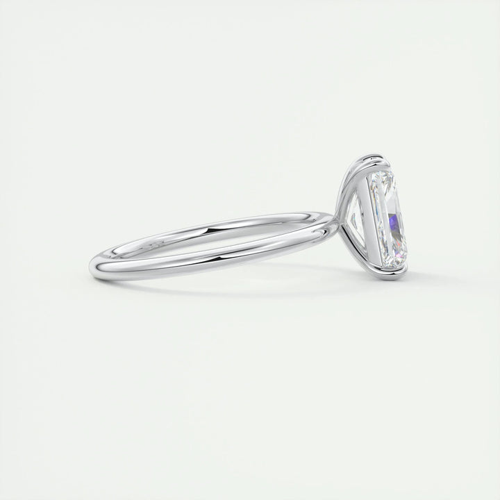2ct Radiant F- VS1 Lag Grown Diamond Solitaire Engagement Ring