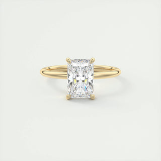 2ct Radiant F- VS1 Lag Grown Diamond Solitaire Engagement Ring