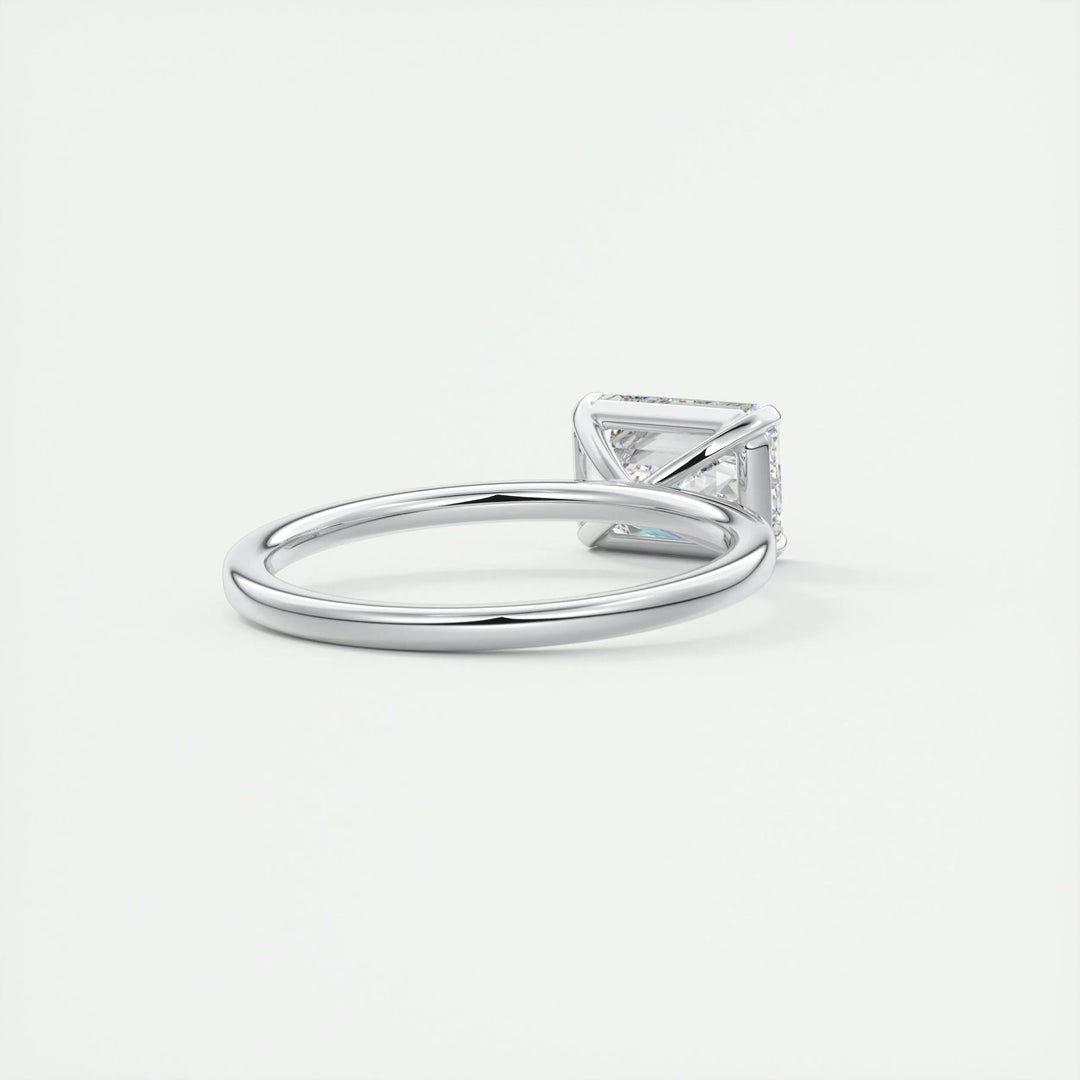 2ct East West Emerald F - VS1 Lab Grown Diamond Solitaire Engagement Ring - Doozy Diamonds