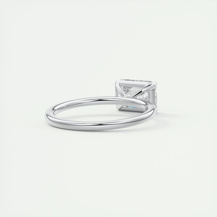 2ct East West Emerald F - VS1 Lab Grown Diamond Solitaire Engagement Ring - Doozy Diamonds