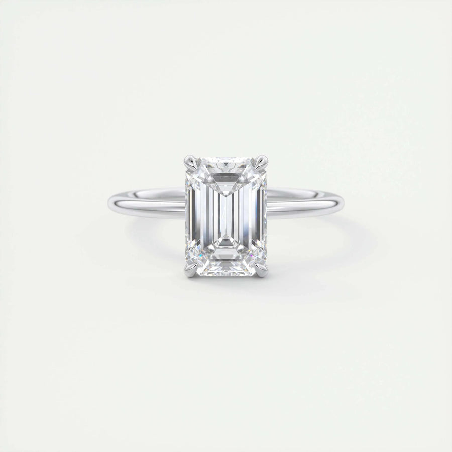 2ct Emerald F - VS1 Lab Grown Diamond Solitaire Engagement Ring - Doozy Diamonds