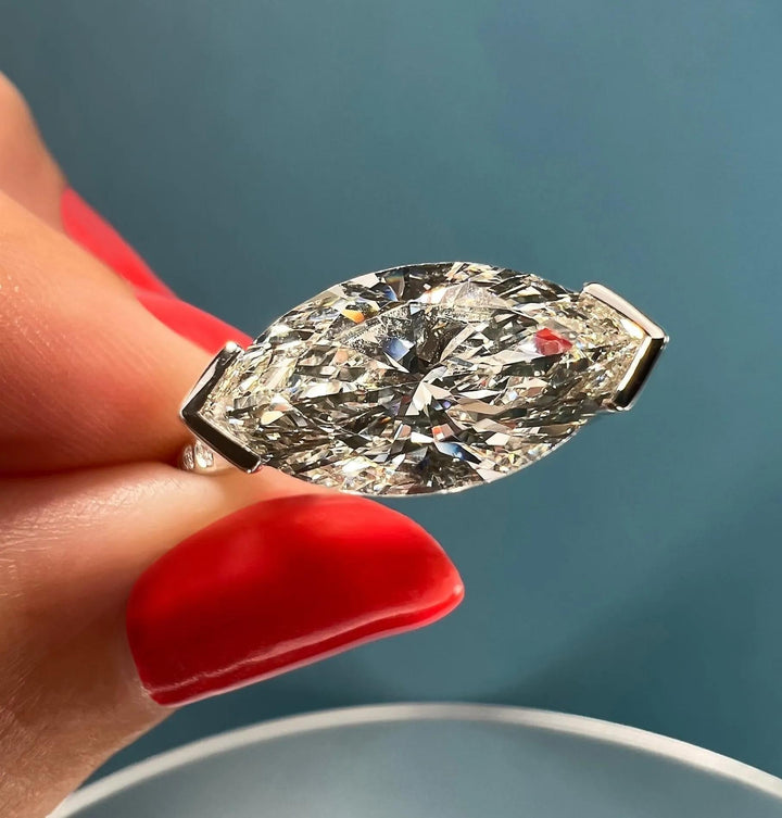 2ct Marquise F - VS1 Lab Grown Diamond Solitaire Engagement Ring - Doozy Diamonds